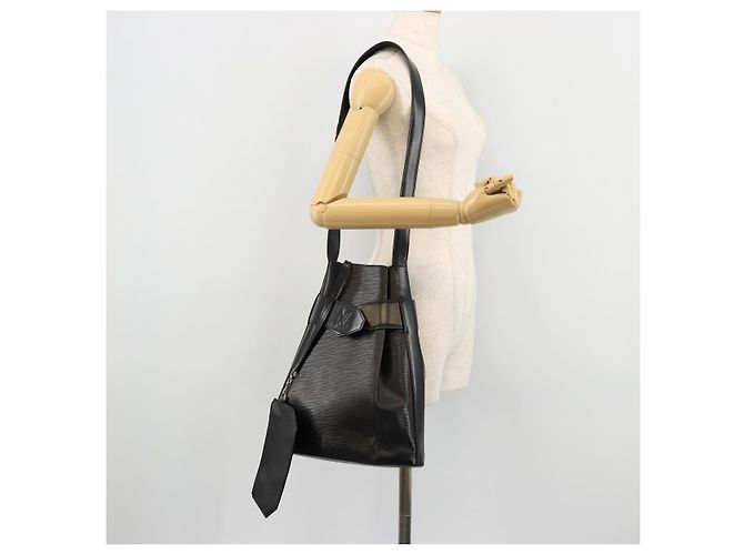 LOUIS VUITTON Epi Sac Depaule GM Borsa a Spalla Nera M80155 LV Auth ep14032 Nero - vista 22