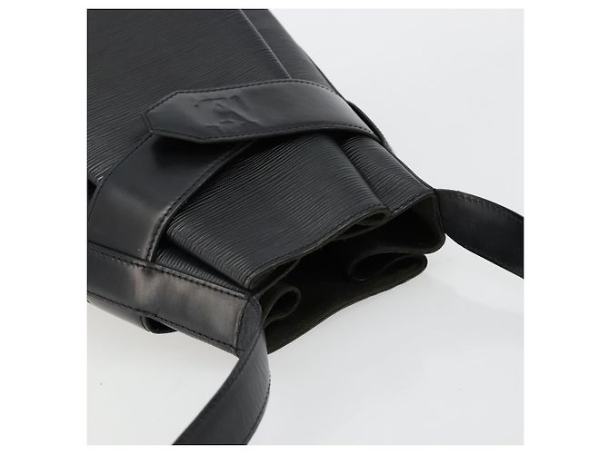 LOUIS VUITTON Epi Sac Depaule GM Borsa a Spalla Nera M80155 LV Auth ep14032 Nero - vista 6