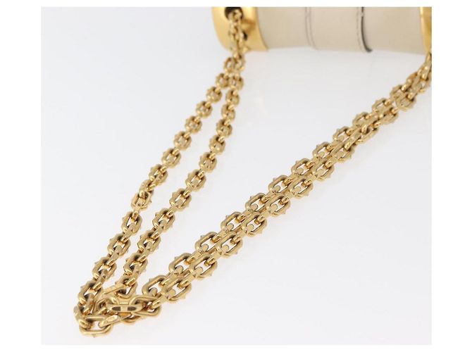 Borsa a Spalla con Catena VALENTINO in Pelle Avorio Oro Auth bs35039A D'oro Crudo - vista 7