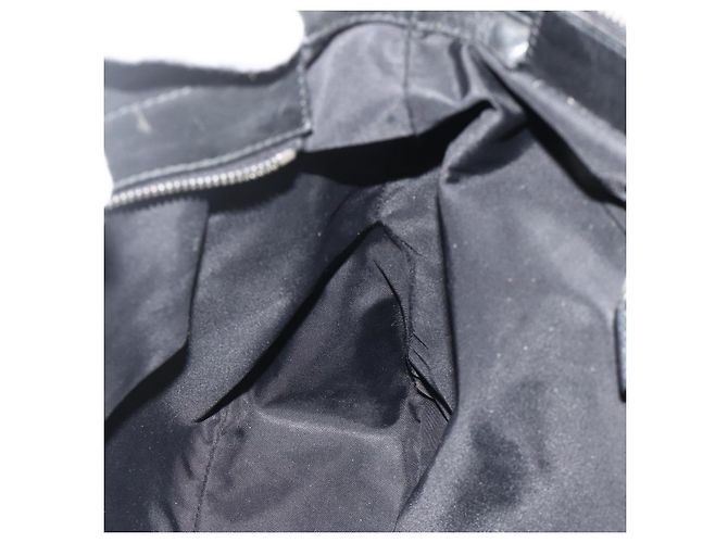 Borsa a Spalla GUCCI GG Canvas Guccissima Pelle Nera Argento 322080 Auth 178212 Nero - vista 18