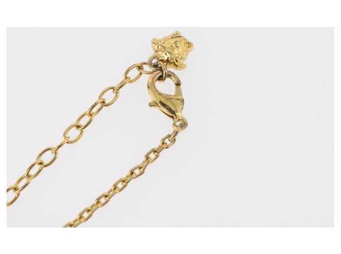 Collana VERSACE metallica Gold Tone Auth bs34900A - vista 13