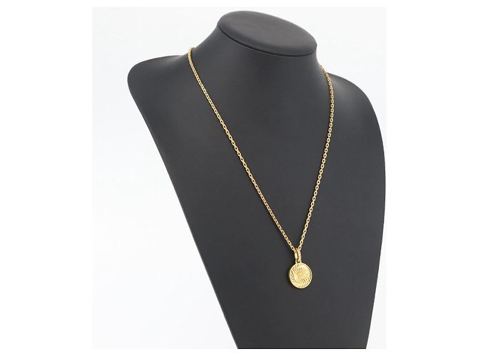 Collana VERSACE metallica Gold Tone Auth bs34900A - vista 14