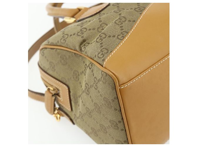 GUCCI GG Canvas Handtasche 2way Beige Gold 000 2854 0281 Auth 177485 Golden - Ansicht 13