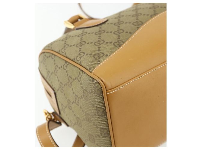 GUCCI GG Canvas Handtasche 2way Beige Gold 000 2854 0281 Auth 177485 Golden - Ansicht 15