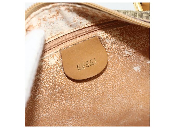 GUCCI GG Canvas Handtasche 2way Beige Gold 000 2854 0281 Auth 177485 Golden - Ansicht 17