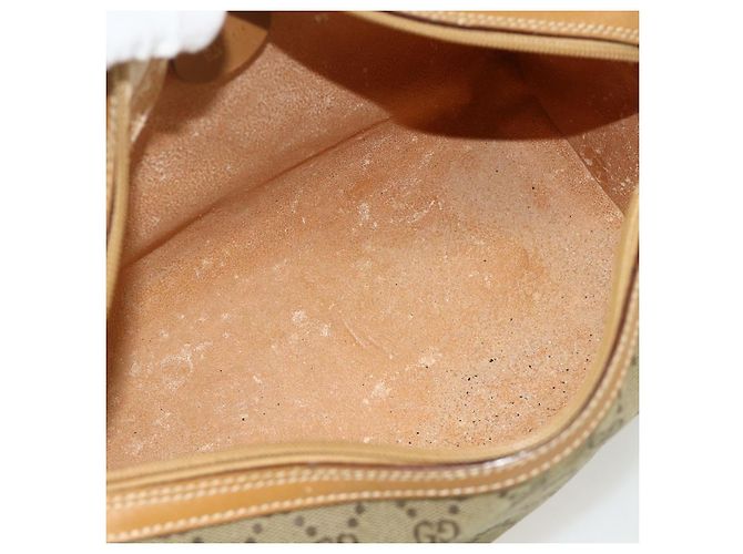 GUCCI GG Canvas Handtasche 2way Beige Gold 000 2854 0281 Auth 177485 Golden - Ansicht 18