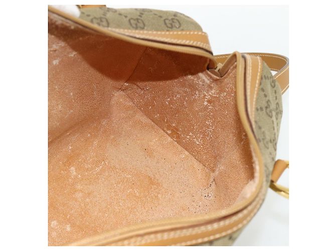 GUCCI GG Canvas Handtasche 2way Beige Gold 000 2854 0281 Auth 177485 Golden - Ansicht 19