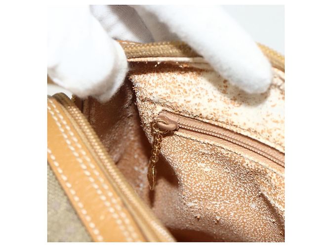 GUCCI GG Canvas Handtasche 2way Beige Gold 000 2854 0281 Auth 177485 Golden - Ansicht 21