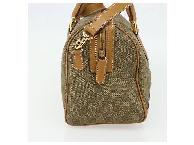 GUCCI GG Canvas Handtasche 2way Beige Gold 000 2854 0281 Auth 177485 Golden - Ansicht 4