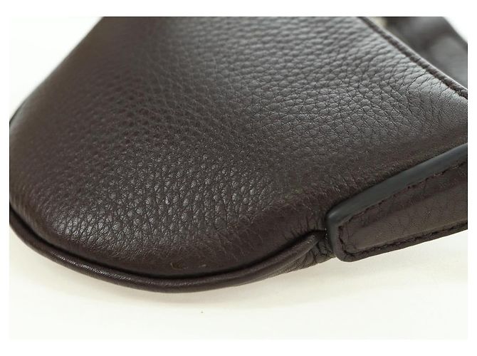Pochette à bandoulière GUCCI Web Sherry Line en cuir noir avec détails argentés 821831 Auth 171234A - vue 15