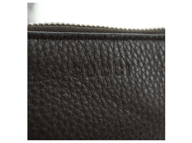 Pochette à bandoulière GUCCI Web Sherry Line en cuir noir avec détails argentés 821831 Auth 171234A - vue 17