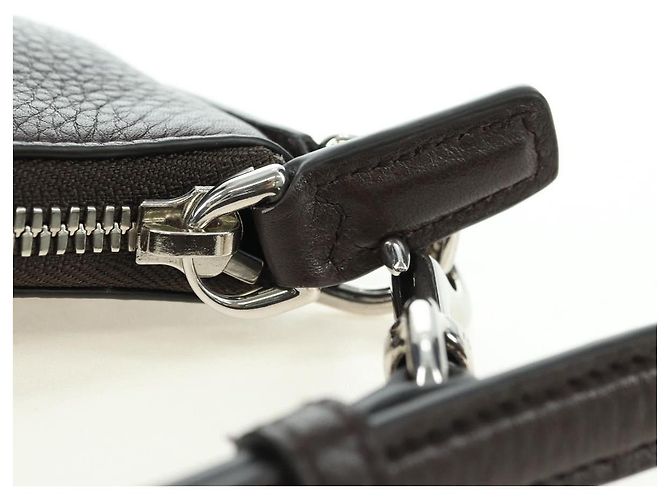 Pochette à bandoulière GUCCI Web Sherry Line en cuir noir avec détails argentés 821831 Auth 171234A - vue 18
