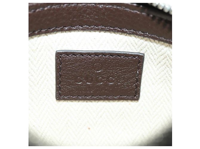 Pochette à bandoulière GUCCI Web Sherry Line en cuir noir avec détails argentés 821831 Auth 171234A - vue 19