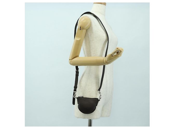 Pochette à bandoulière GUCCI Web Sherry Line en cuir noir avec détails argentés 821831 Auth 171234A - vue 24