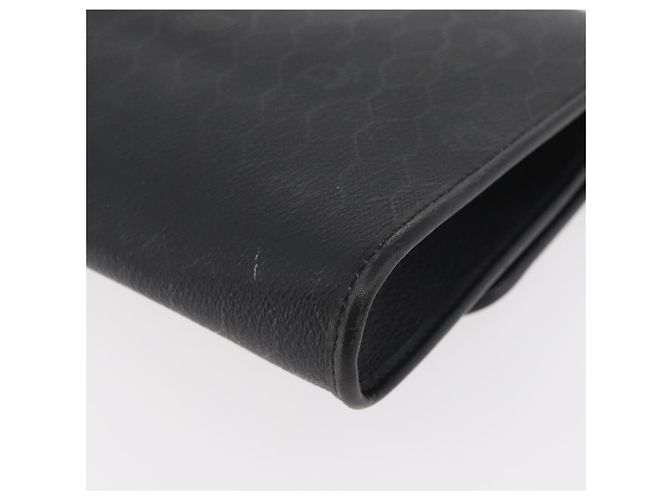 Borsa a Spalla Christian Dior in Tela Honeycomb PVC Nero Oro Auth 177041 - vista 14