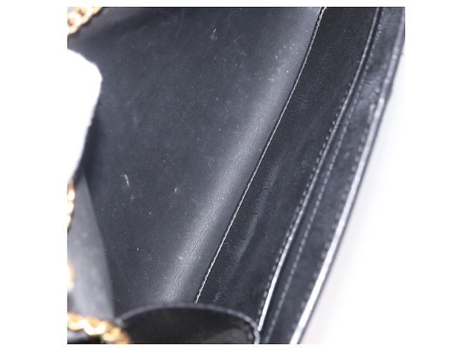 Borsa a Spalla Christian Dior in Tela Honeycomb PVC Nero Oro Auth 177041 - vista 18