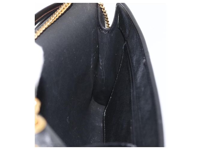 Borsa a Spalla Christian Dior in Tela Honeycomb PVC Nero Oro Auth 177041 - vista 19