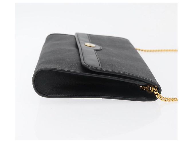 Borsa a Spalla Christian Dior in Tela Honeycomb PVC Nero Oro Auth 177041 - vista 5