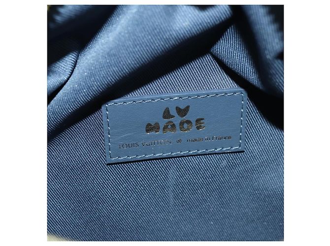 LOUIS VUITTON Monogram Denim Drip Japanese Cruiser Bag Blue M45970 Auth 177977SM - vista 11