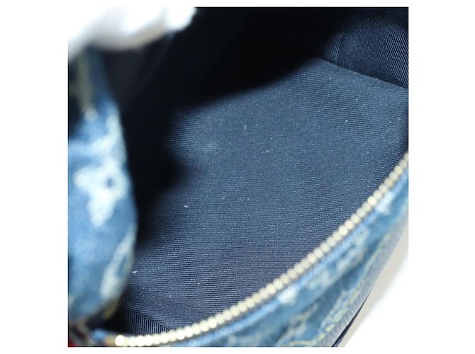 LOUIS VUITTON Monogram Denim Drip Japanese Cruiser Bag Blue M45970 Auth 177977SM - vista 12