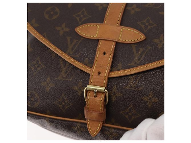 LOUIS VUITTON Borsa a Spalla Monogram Saumur 30 M42256 LV Auth am11407A Monogramma - vista 19