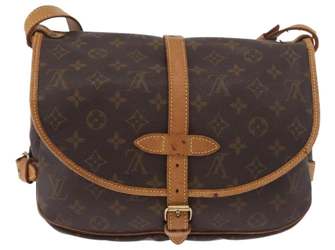 LOUIS VUITTON Borsa a Spalla Monogram Saumur 30 M42256 LV Auth am11407A Monogramma - vista 2