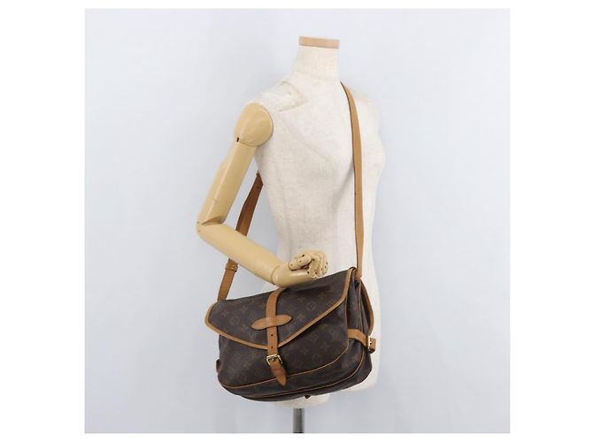 LOUIS VUITTON Borsa a Spalla Monogram Saumur 30 M42256 LV Auth am11407A Monogramma - vista 29