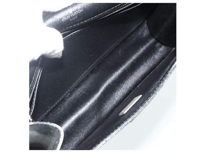 LOUIS VUITTON Clutch Selenga in pelle Taiga Ardoise M30782 LV Auth ka4166 Grigio - vista 10