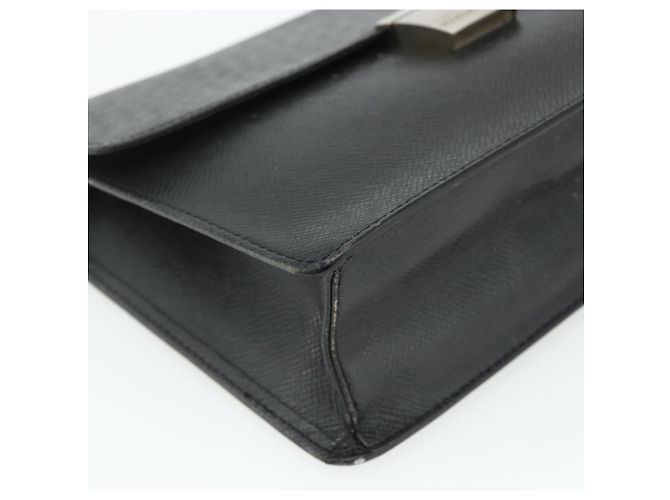 LOUIS VUITTON Clutch Selenga in pelle Taiga Ardoise M30782 LV Auth ka4166 Grigio - vista 14