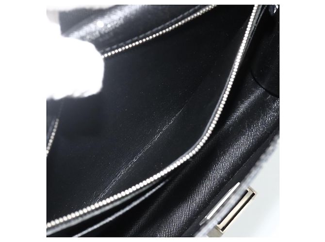 LOUIS VUITTON Clutch Selenga in pelle Taiga Ardoise M30782 LV Auth ka4166 Grigio - vista 22