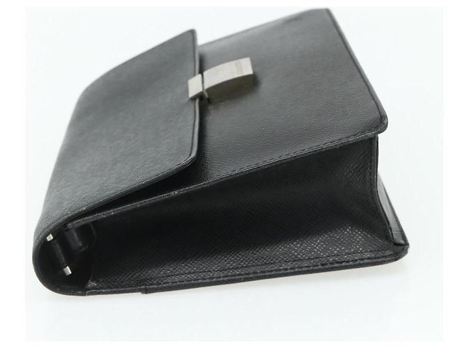 LOUIS VUITTON Clutch Selenga in pelle Taiga Ardoise M30782 LV Auth ka4166 Grigio - vista 3