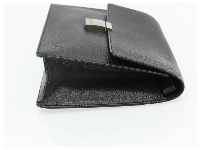 LOUIS VUITTON Clutch Selenga in pelle Taiga Ardoise M30782 LV Auth ka4166 Grigio - vista 4