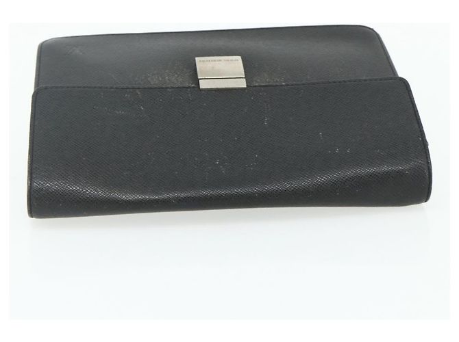 LOUIS VUITTON Clutch Selenga in pelle Taiga Ardoise M30782 LV Auth ka4166 Grigio - vista 5