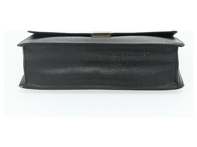 LOUIS VUITTON Clutch Selenga in pelle Taiga Ardoise M30782 LV Auth ka4166 Grigio - vista 6