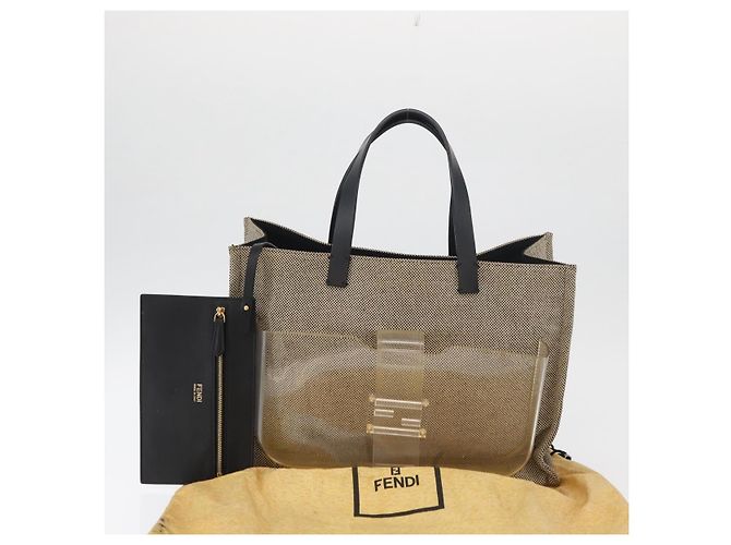 Baguette FENDI Handtasche Canvas Beige Auth 171462V - Ansicht 12