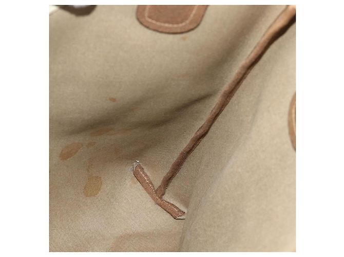 Borsa Tote GUCCI GG Supreme Web Sherry Line PVC Beige Oro 39 02 003 Auth ka4157 - vista 17