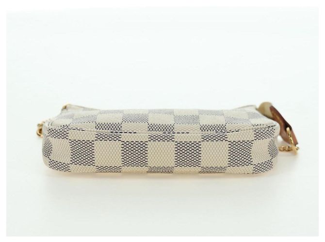 LOUIS VUITTON Damier Azur Mini Pochette Accessoires Pochette N63005 Auth yk17913 - vista 10