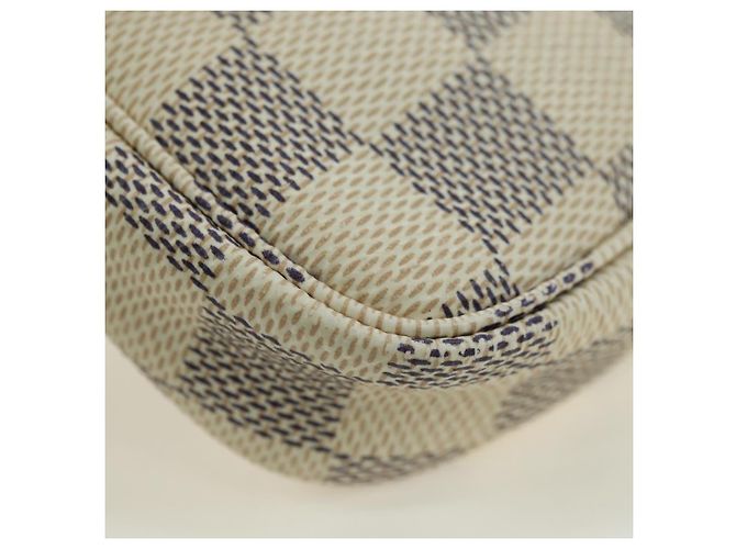 LOUIS VUITTON Damier Azur Mini Pochette Accessoires Pochette N63005 Auth yk17913 - vista 11