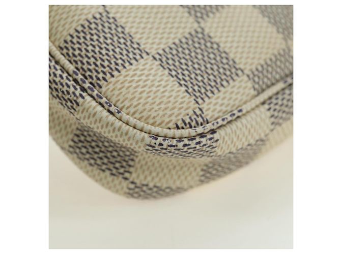 LOUIS VUITTON Damier Azur Mini Pochette Accessoires Pochette N63005 Auth yk17913 - vista 13
