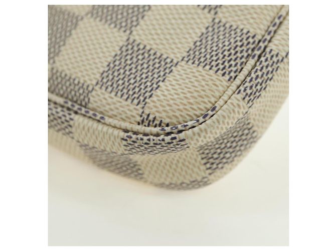 LOUIS VUITTON Damier Azur Mini Pochette Accessoires Pochette N63005 Auth yk17913 - vista 14
