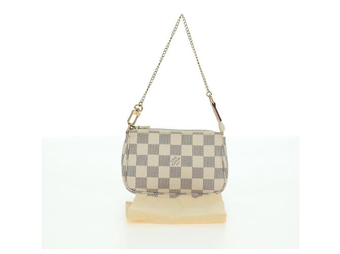 LOUIS VUITTON Damier Azur Mini Pochette Accessoires Pochette N63005 Auth yk17913 - vista 21