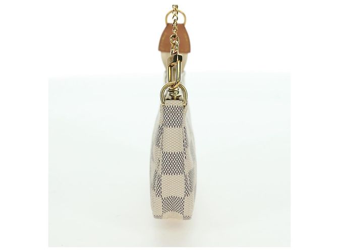 LOUIS VUITTON Damier Azur Mini Pochette Accessoires Pochette N63005 Auth yk17913 - vista 5