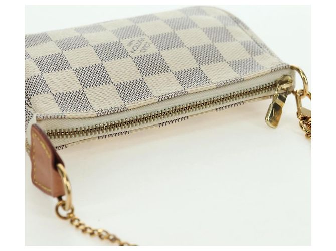 LOUIS VUITTON Damier Azur Mini Pochette Accessoires Pochette N63005 Auth yk17913 - vista 6