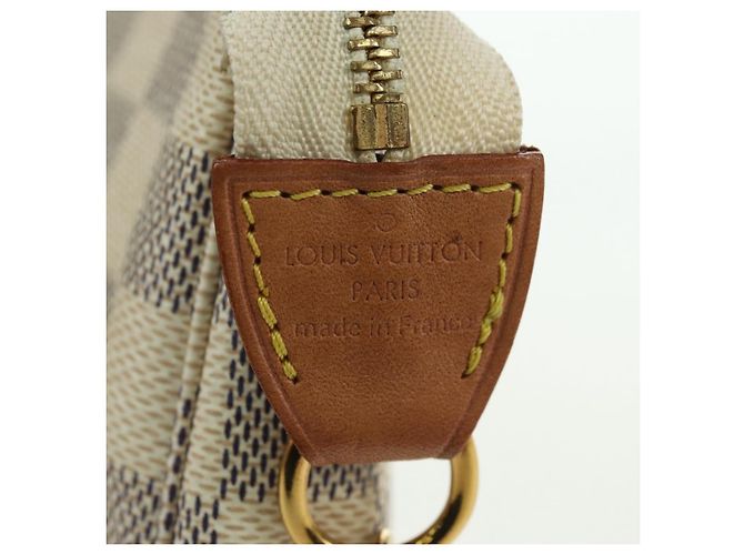 LOUIS VUITTON Damier Azur Mini Pochette Accessoires Pochette N63005 Auth yk17913 - vista 9