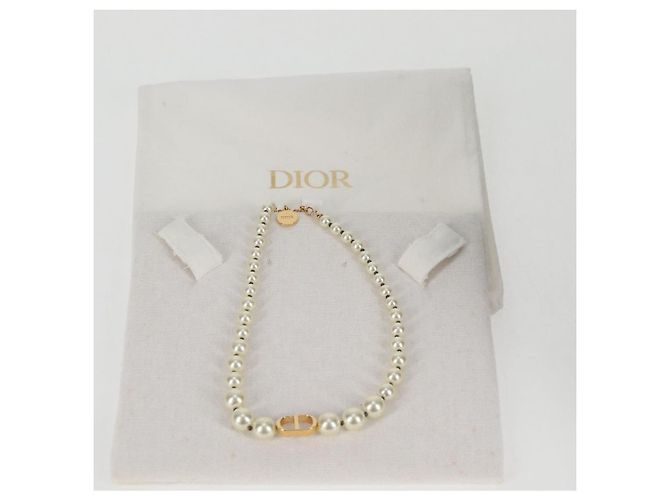 Christian Dior Halskette Perle Weiß Authentisch BA1350 - Ansicht 11