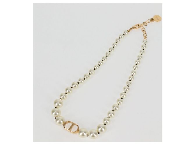 Christian Dior Halskette Perle Weiß Authentisch BA1350 - Ansicht 2