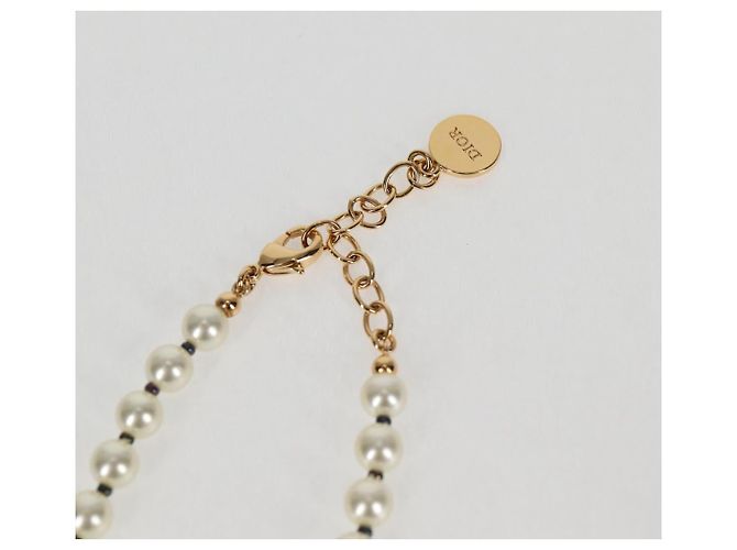 Christian Dior Halskette Perle Weiß Authentisch BA1350 - Ansicht 5