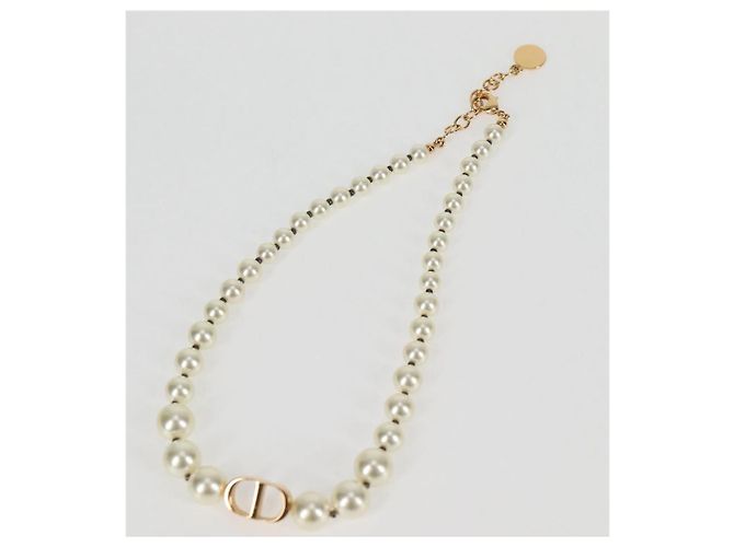 Christian Dior Halskette Perle Weiß Authentisch BA1350 - Ansicht 7