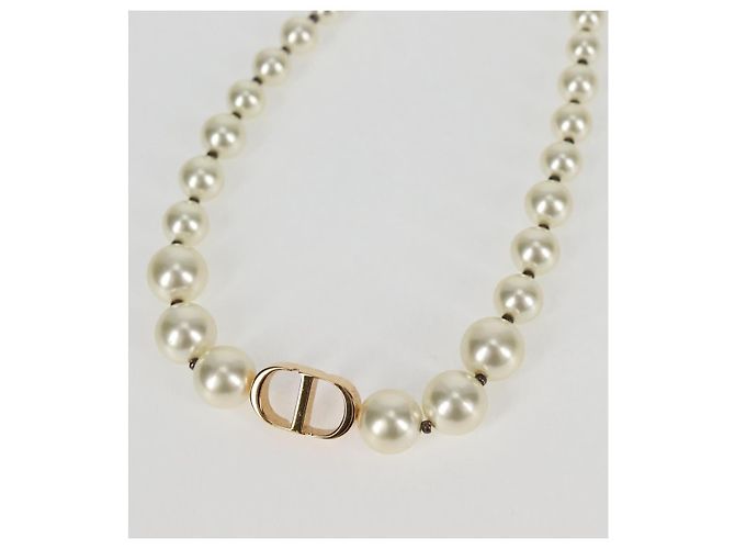 Christian Dior Halskette Perle Weiß Authentisch BA1350 - Ansicht 8