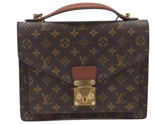 LOUIS VUITTON Borsa Monogram Monceau 28 2way M51185 LV Auth ARZ599 Monogramma - vista 2